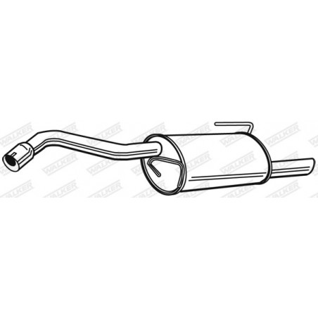 Silencieux arrière WALKER