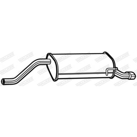 Silencieux arrière WALKER