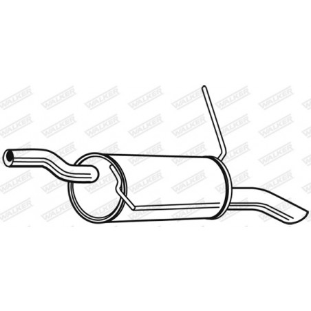 Silencieux arrière WALKER