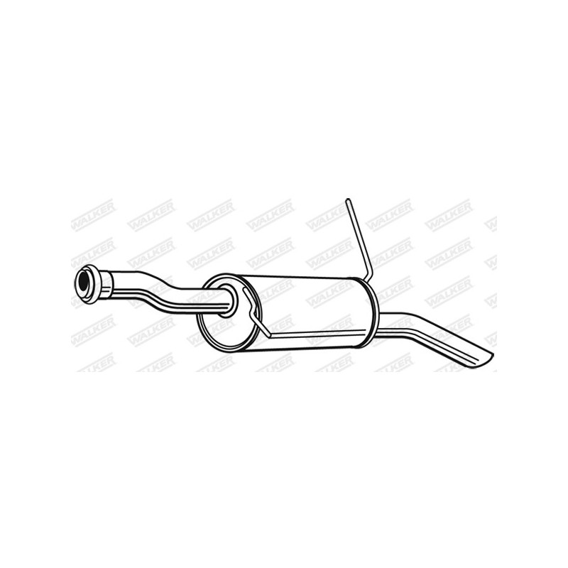 Silencieux arrière WALKER
