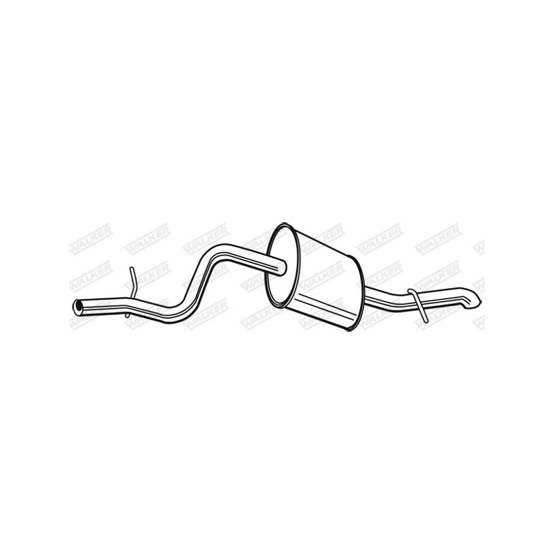 Silencieux arrière WALKER