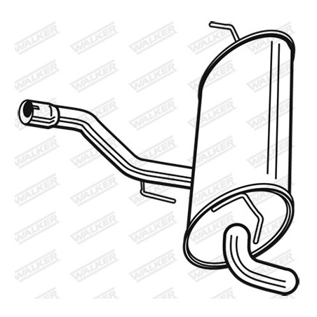 Silencieux arrière WALKER