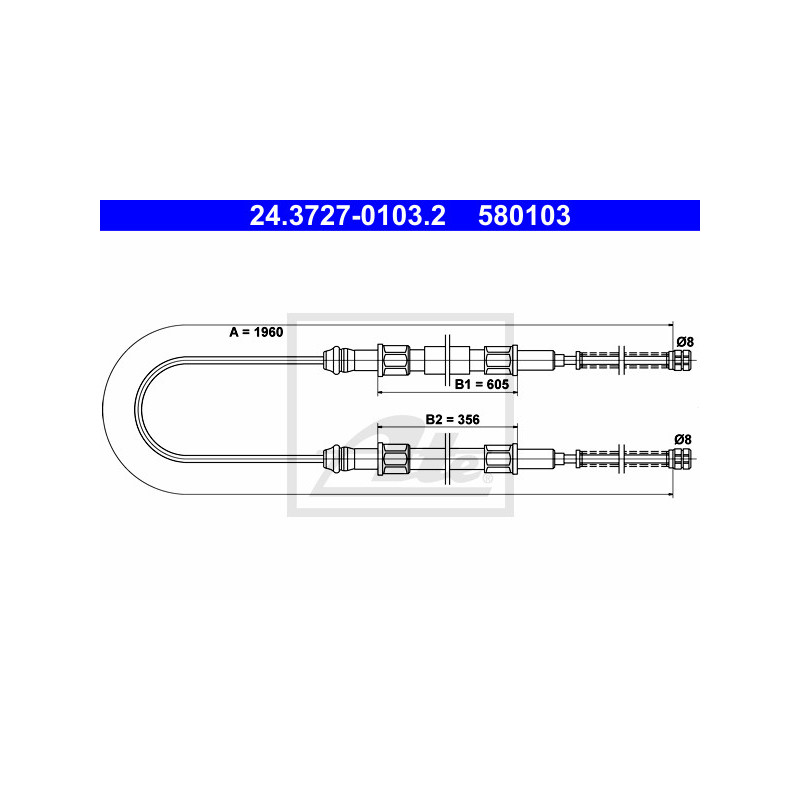 Câble de frein à main ATE