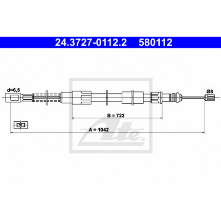 Câble de frein à main ATE