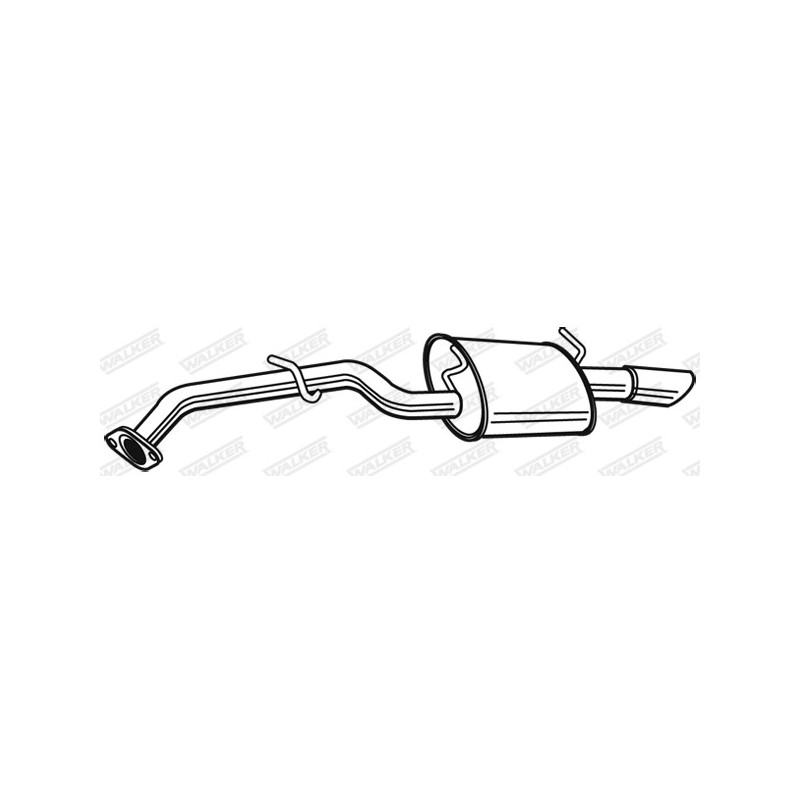 Silencieux arrière WALKER
