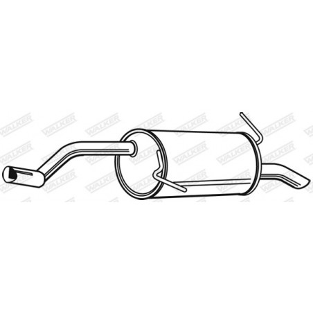 Silencieux arrière WALKER