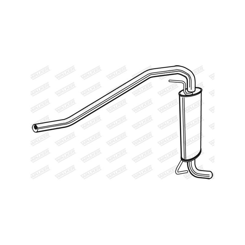 Silencieux arrière WALKER