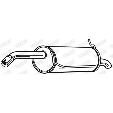 Silencieux arrière WALKER