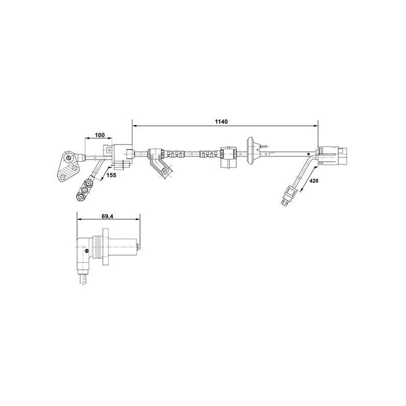 Capteur ABS BOSCH