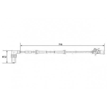 Capteur ABS BOSCH