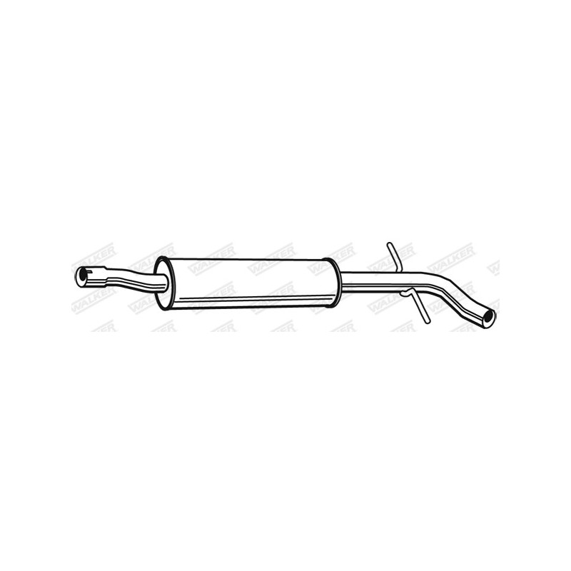 Silencieux intermédiaire WALKER