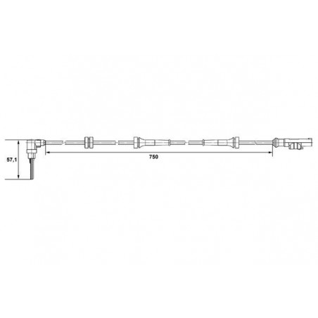 Capteur ABS BOSCH