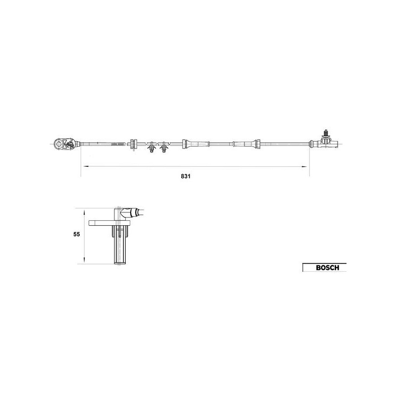Capteur ABS BOSCH