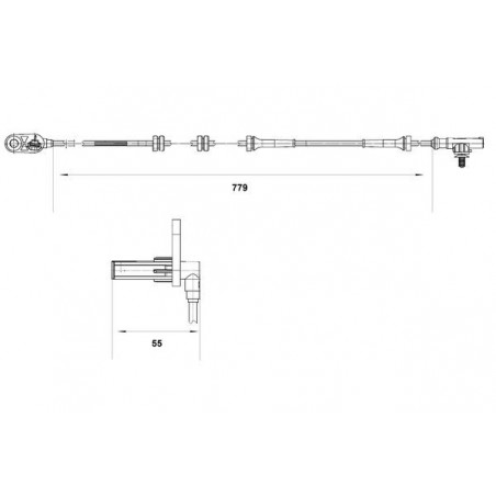 Capteur ABS BOSCH