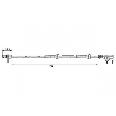 Capteur ABS BOSCH