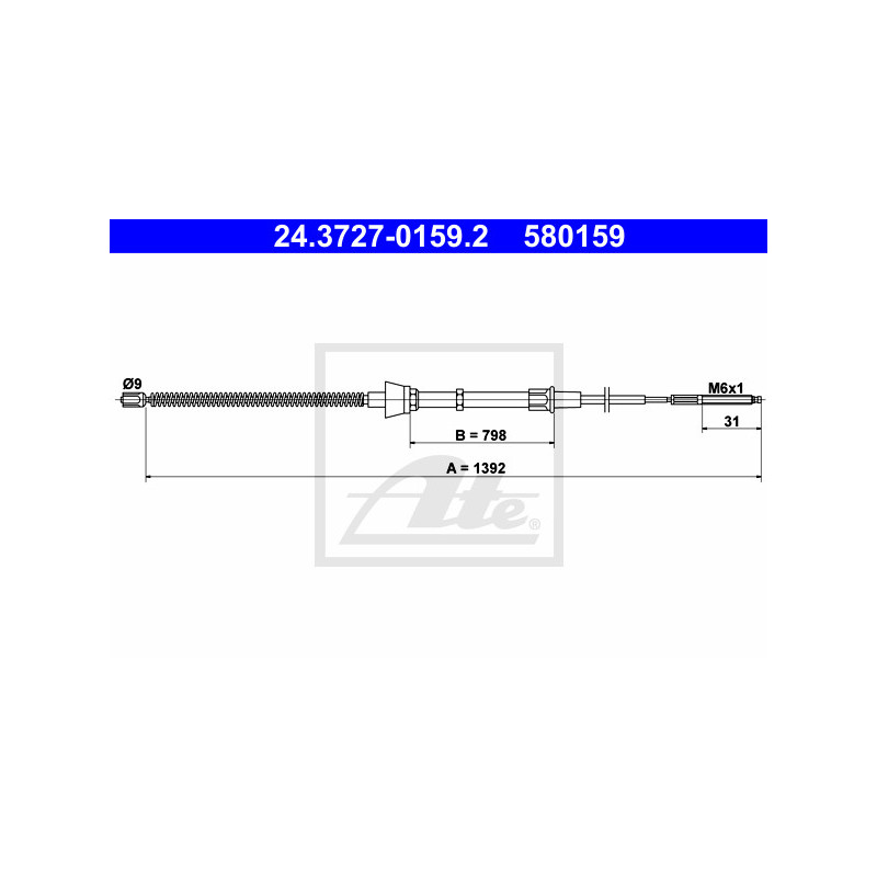 Câble de frein à main ATE