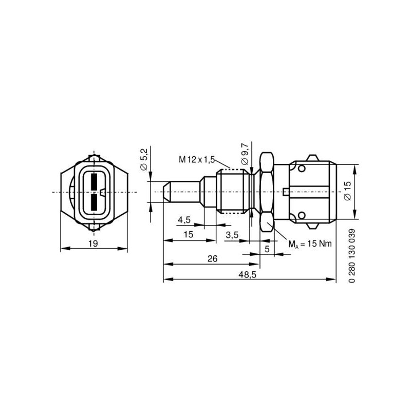 Sonde de température (liquide de refroidissement) BOSCH