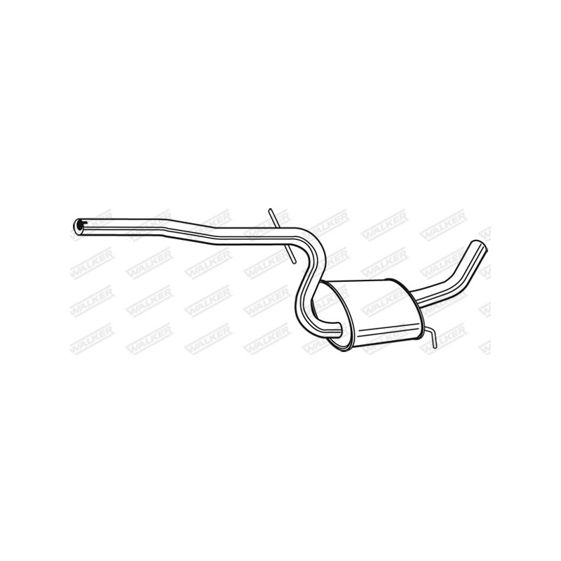 Silencieux arrière WALKER