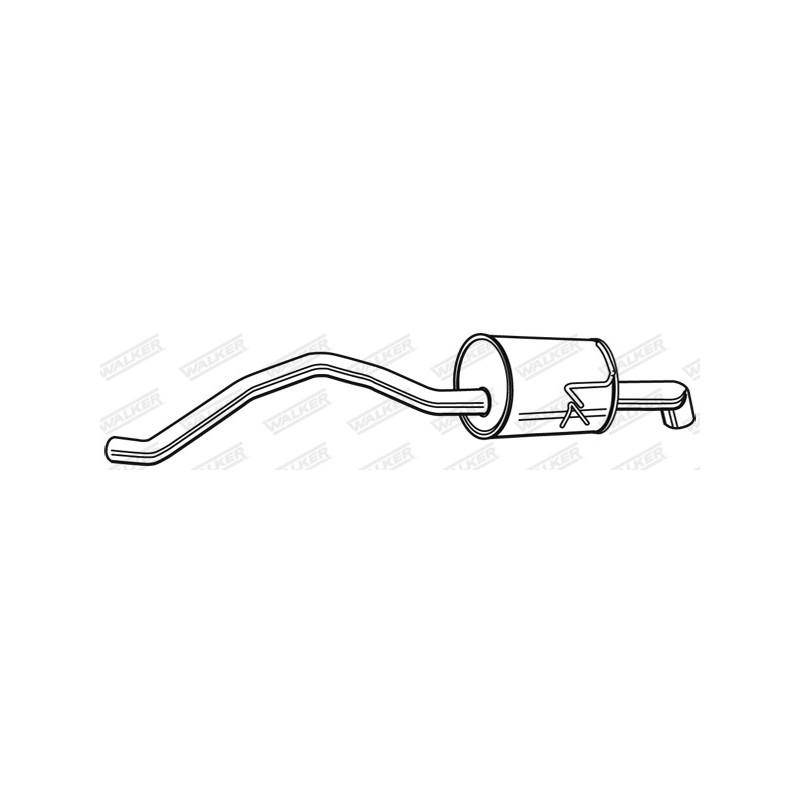 Silencieux arrière WALKER