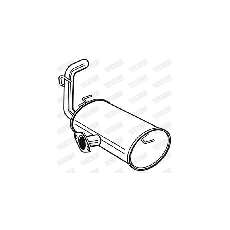 Silencieux arrière WALKER