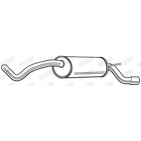 Silencieux arrière WALKER