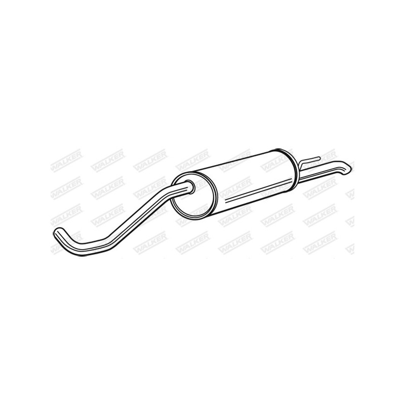 Silencieux arrière WALKER