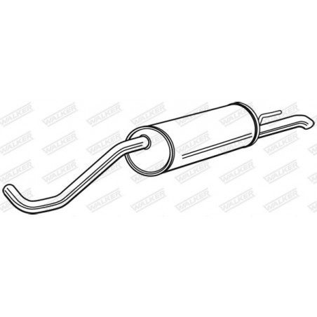 Silencieux arrière WALKER