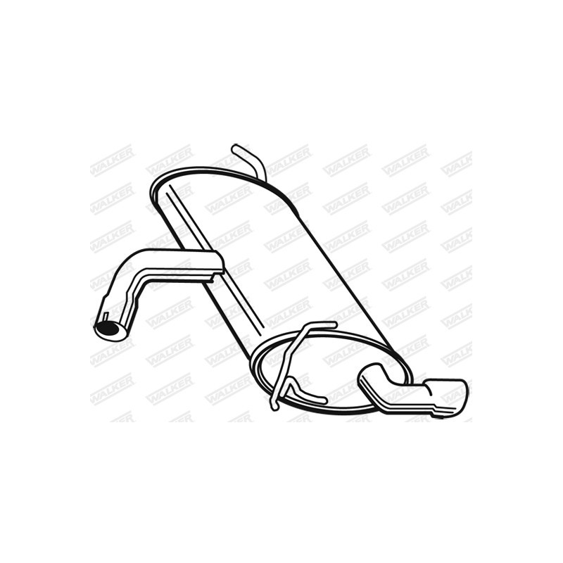 Silencieux arrière WALKER