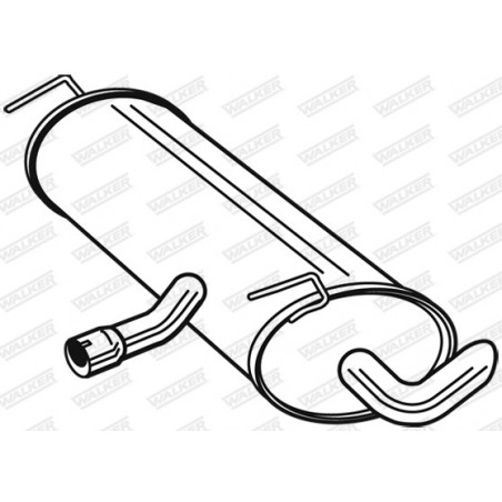 Silencieux arrière WALKER