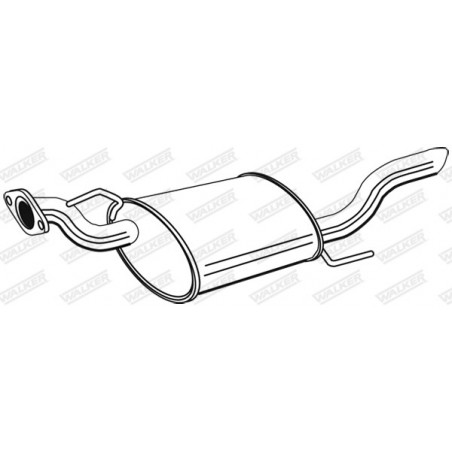 Silencieux arrière WALKER