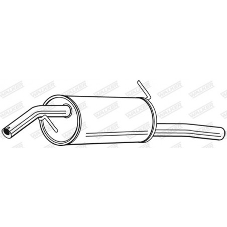 Silencieux arrière WALKER