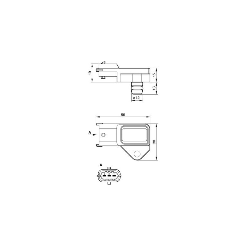 Capteur de pression d'air et de suralimentation (MAP) BOSCH