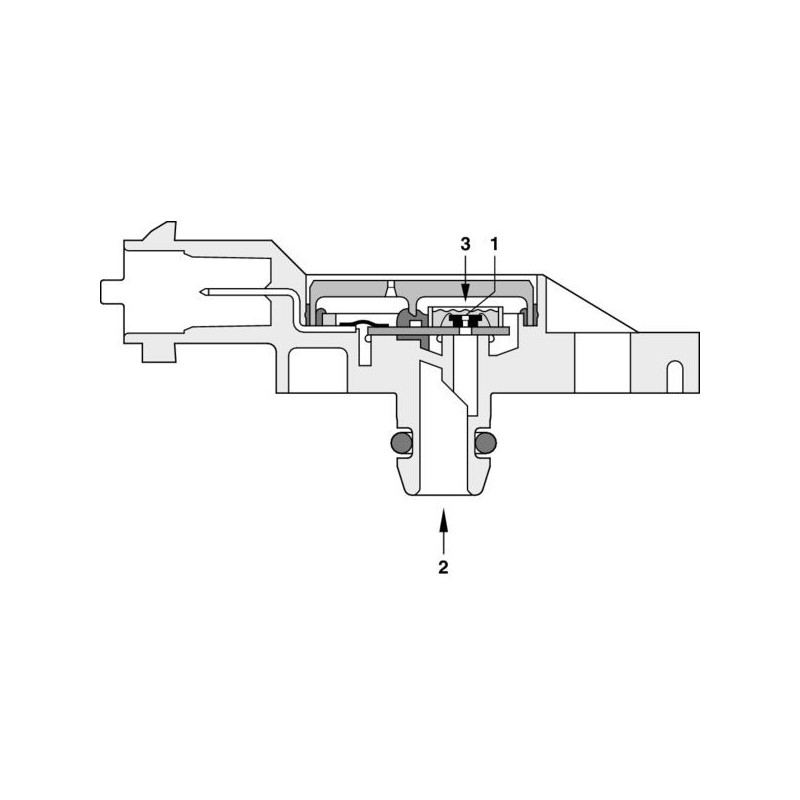 Capteur, pression des gaz échappement BOSCH