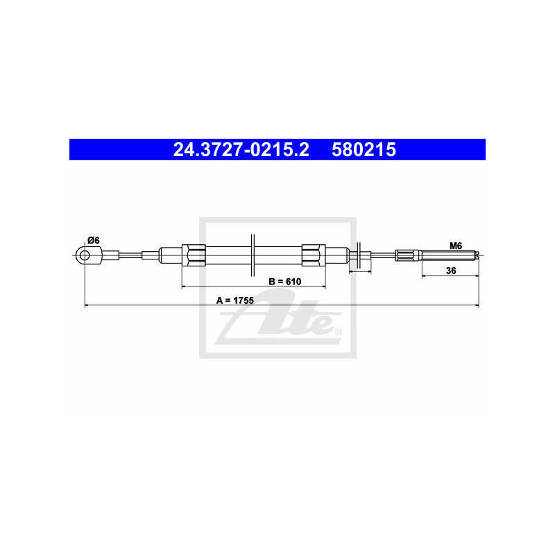 Câble de frein à main ATE