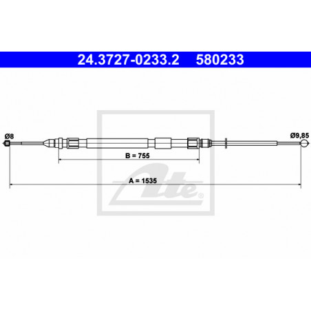 Câble de frein à main ATE