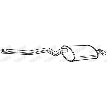 Silencieux arrière WALKER