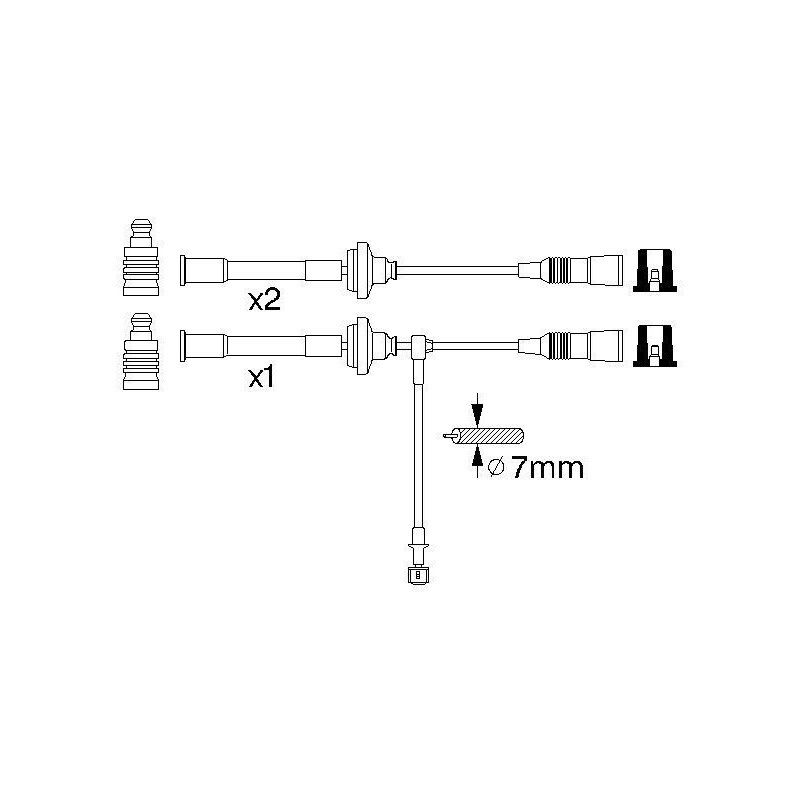 Fils de bougies / Faisceau d'allumage BOSCH