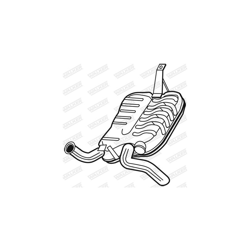 Silencieux arrière WALKER