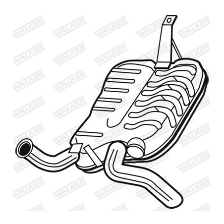 Silencieux arrière WALKER