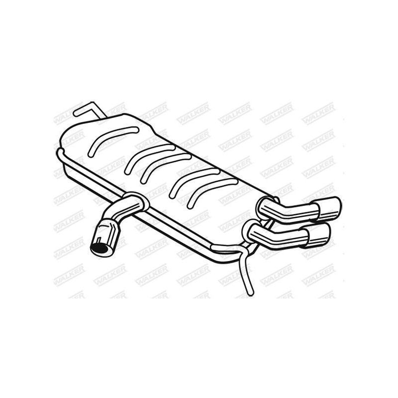 Silencieux arrière WALKER