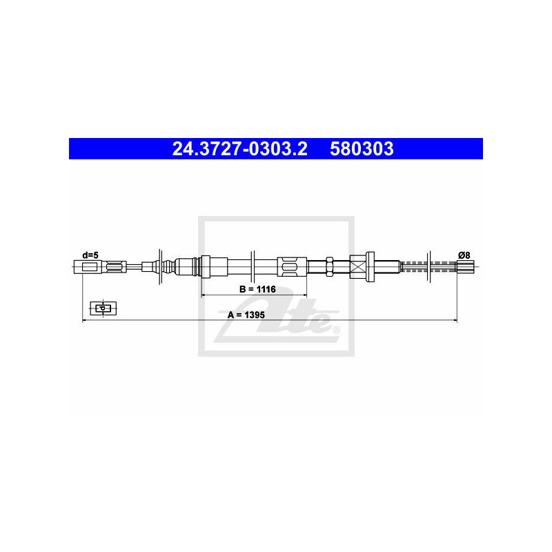 Câble de frein à main ATE