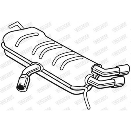 Silencieux arrière WALKER