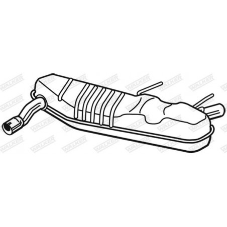 Silencieux arrière WALKER