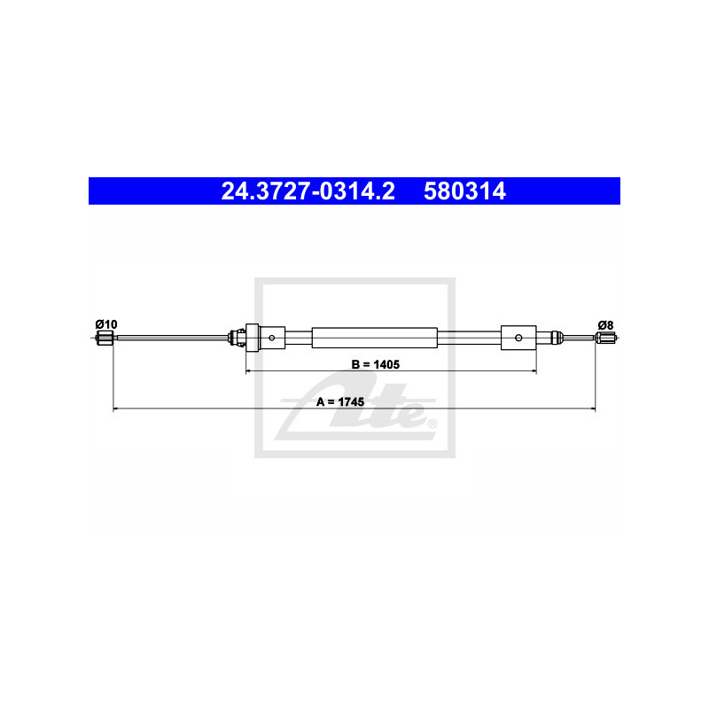 Câble de frein à main ATE