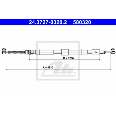 Câble de frein à main ATE