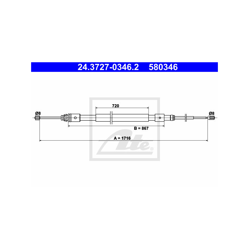 Câble de frein à main ATE