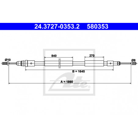 Câble de frein à main ATE