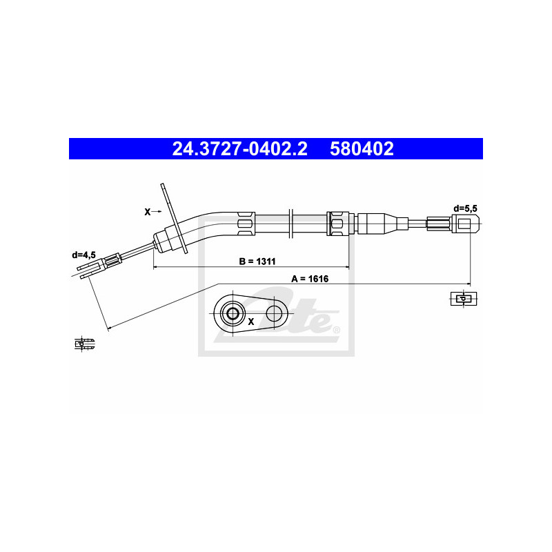 Câble de frein à main ATE