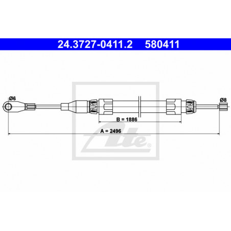 Câble de frein à main ATE