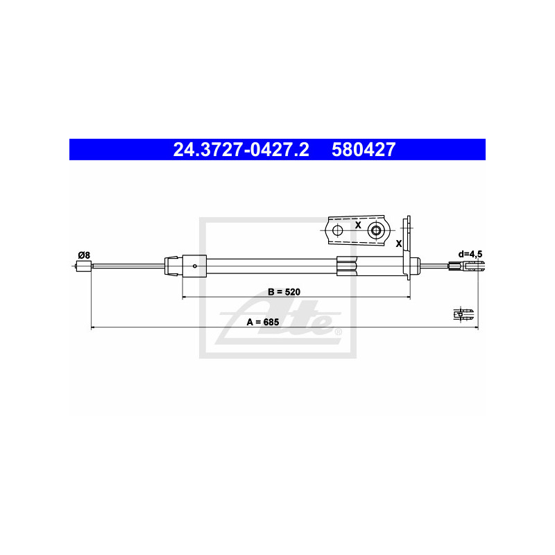 Câble de frein à main ATE